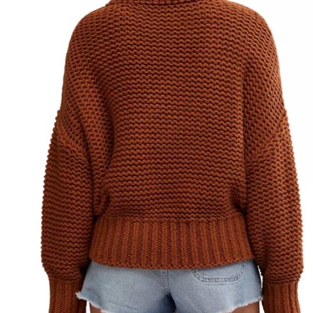 Free People Rust My Only Sunshine Sweater - Picture 2 of 6